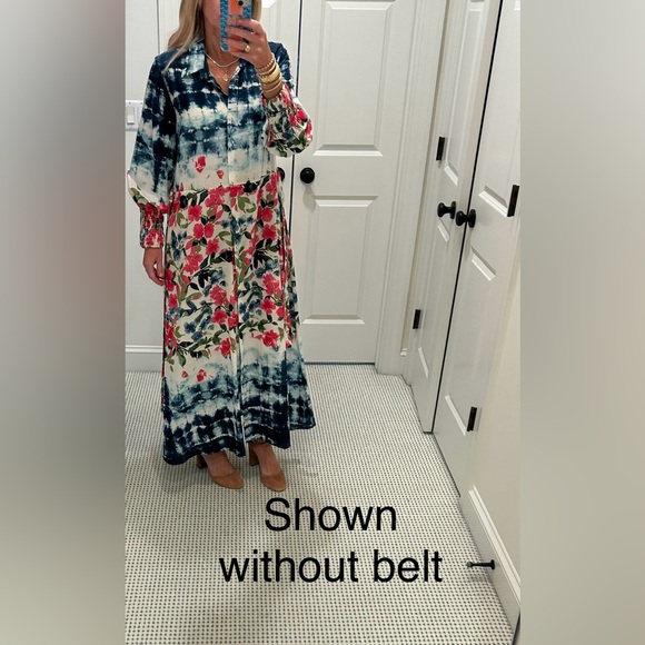 Misa Los Angeles Bettina Dress Size Small Floral Tie Dye NWOT - Picture 16 of 16